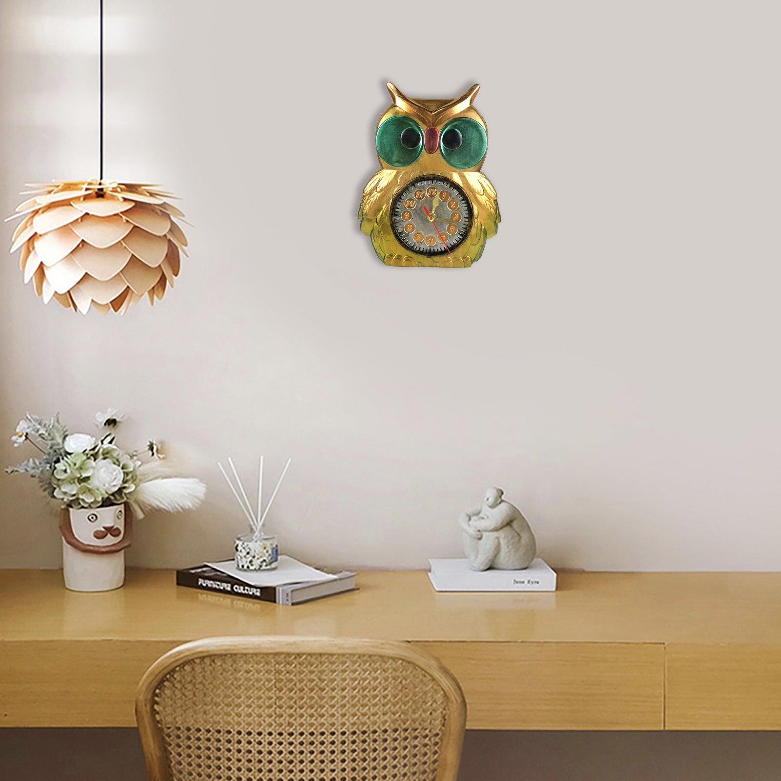 Owl Clock Wall Hanging Resin Mold