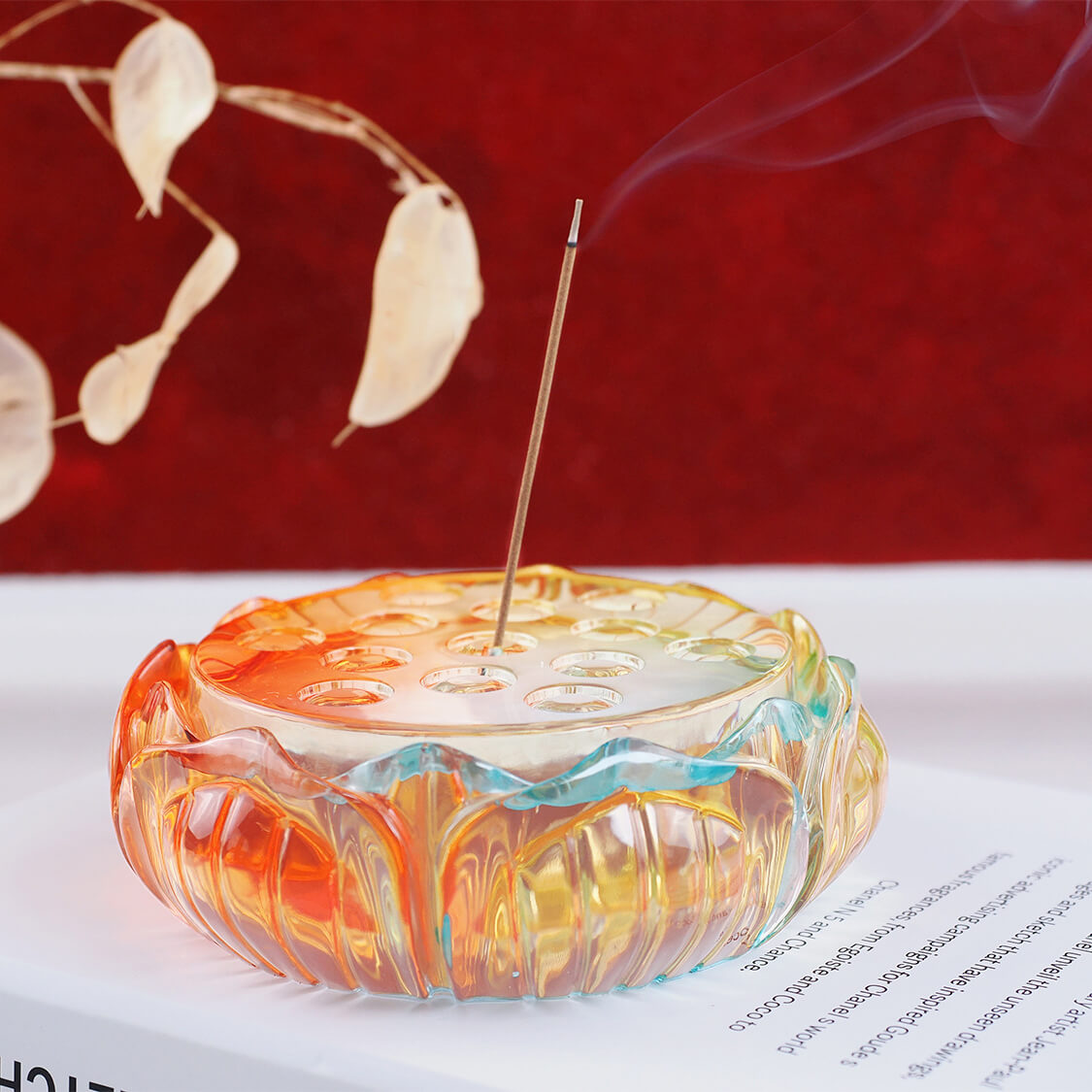 Lotus Incense Plate Resin Mold