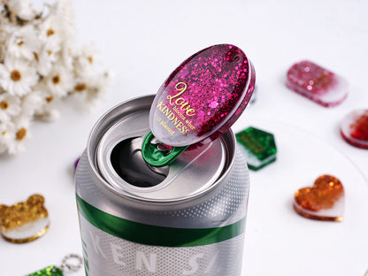 Heart-Shaped Round Six-Sided Bottle & Can Opener Keychain Resin Mold