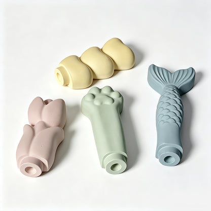 Mermaid Tail Cat Paw Heart & Tulip Resin Knife Handle Mold