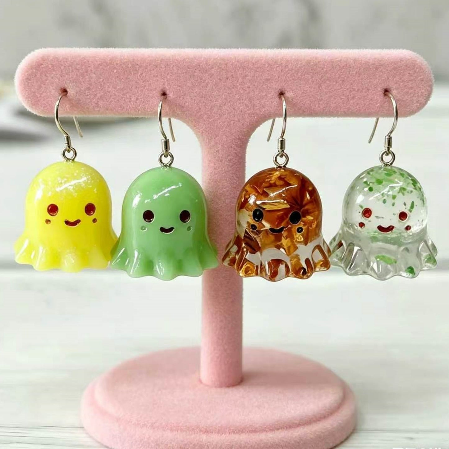 4-in-1 Little Ghost Ornament Resin Mold