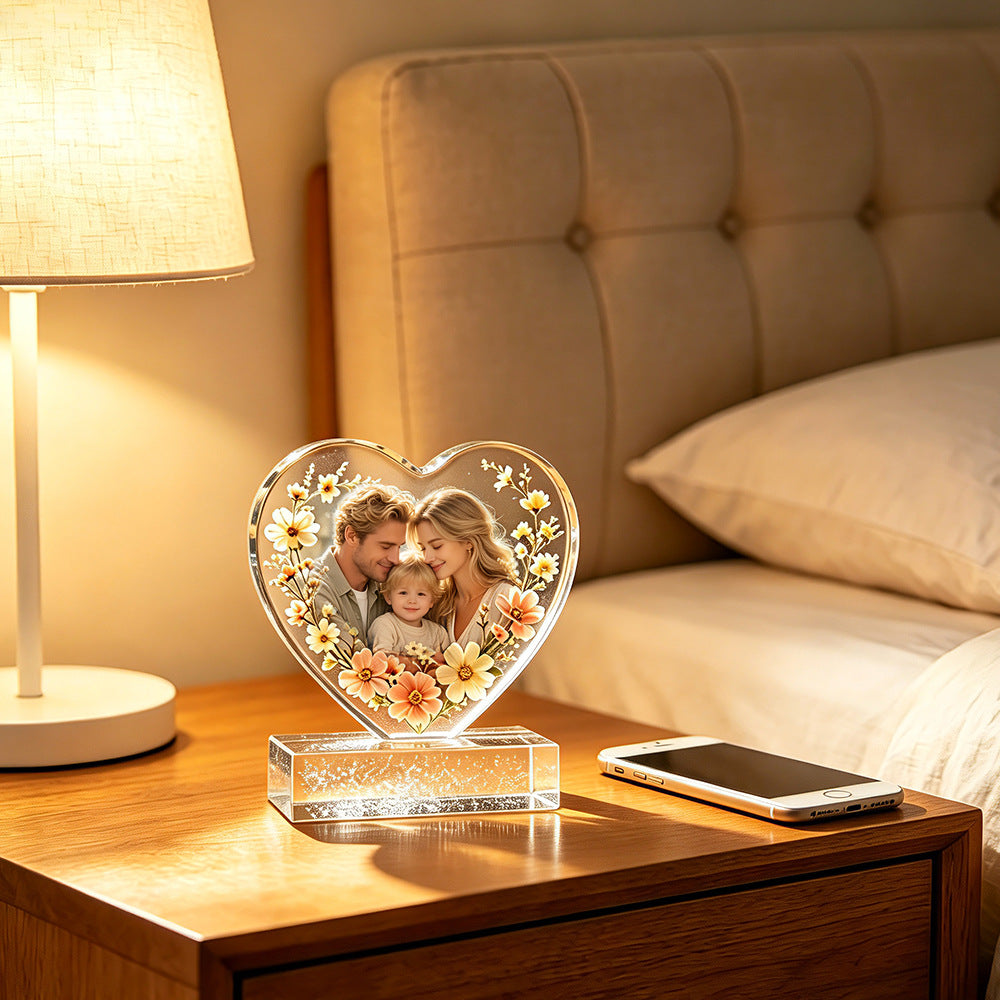 Heart-Shaped Shell Photo Frame Resin Mold