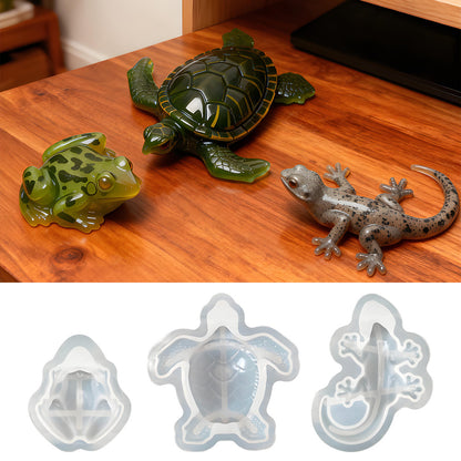 Frog Lizard Turtle Ornament Resin Mold