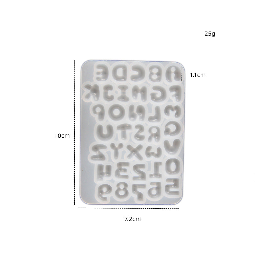 Mini Cute Alphabet & Number Decorative Resin Molds