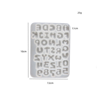 Mini Cute Alphabet & Number Decorative Resin Molds