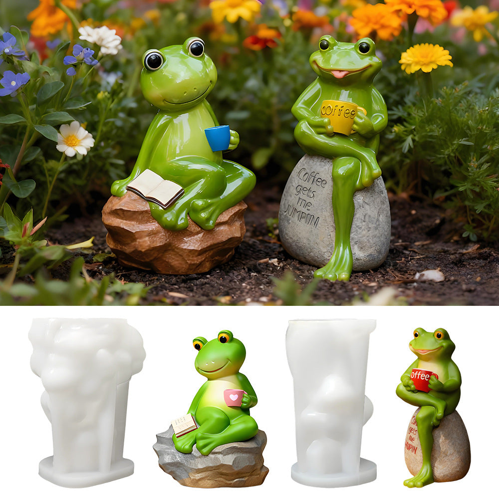 Creative Frog Figurine Resin Mold