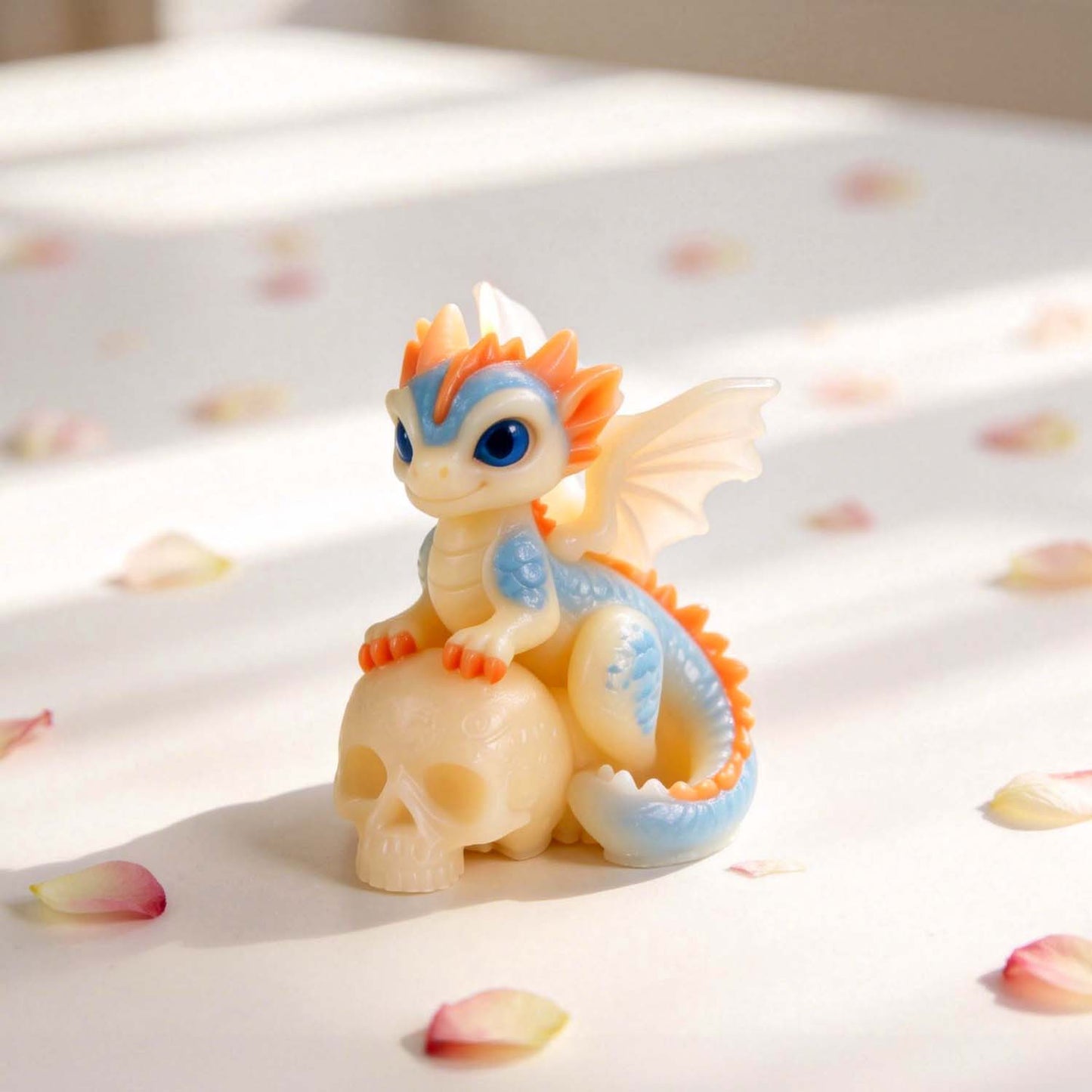 Evil Dragon Skeleton Figurine Resin Mold