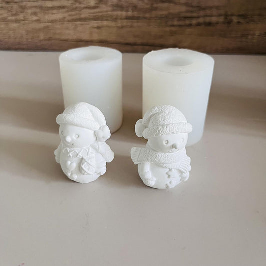 Cute Snowman Resin Mold