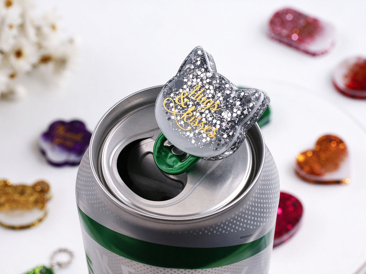 Heart-Shaped Round Six-Sided Bottle & Can Opener Keychain Resin Mold