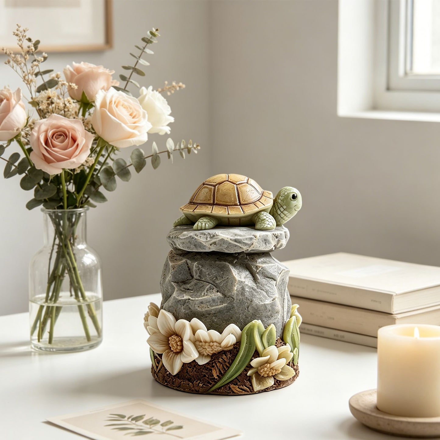 Rock Turtle Figurine Resin Mold