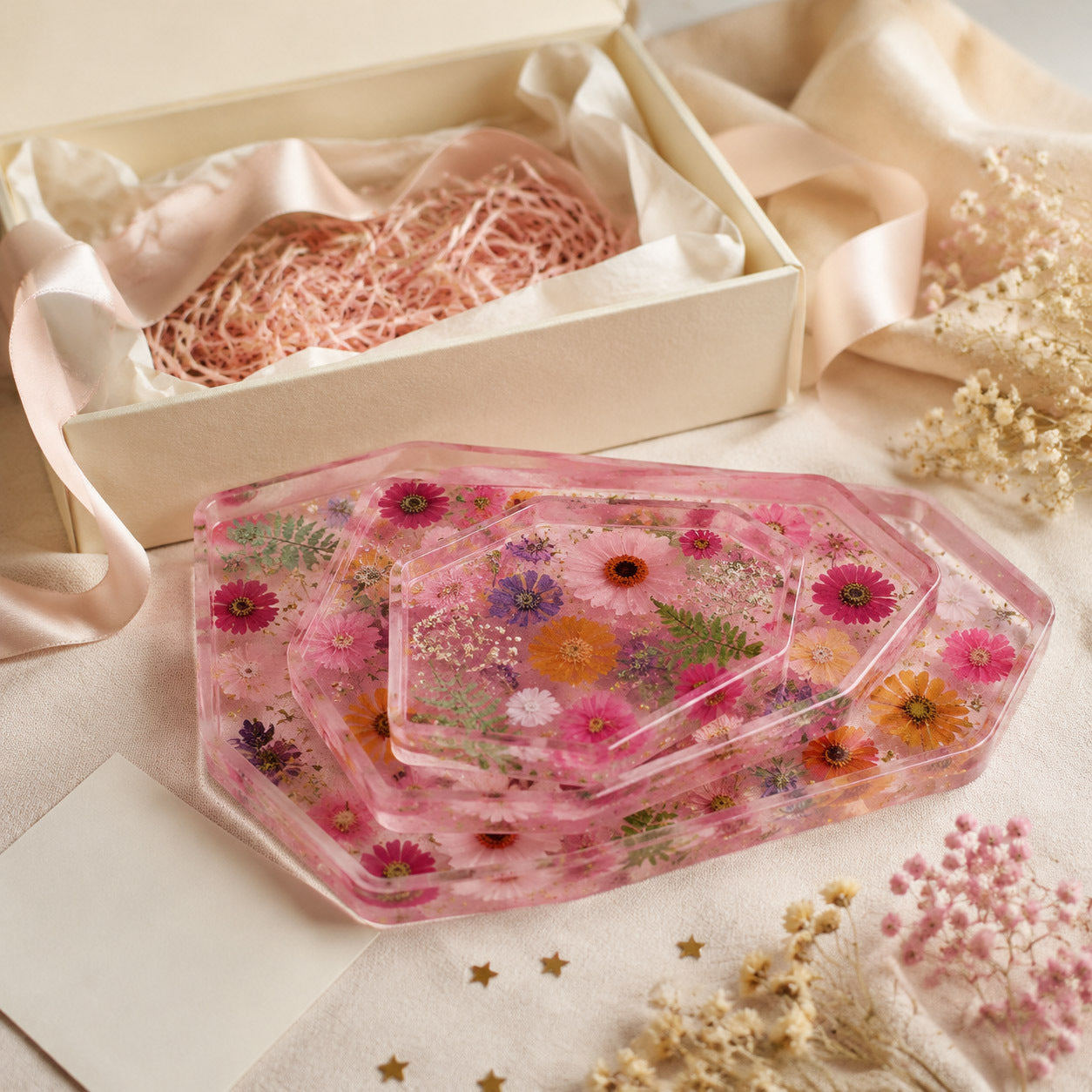3PCS Irregular Tray Resin Mold Set DIY Abstract Coaster, Jewelry Tray & Aesthetic Home Decor