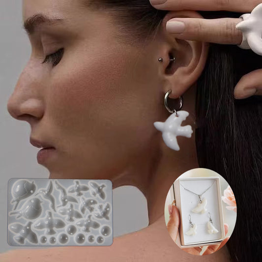 Mini Bird Earring Jewelry Resin Molds