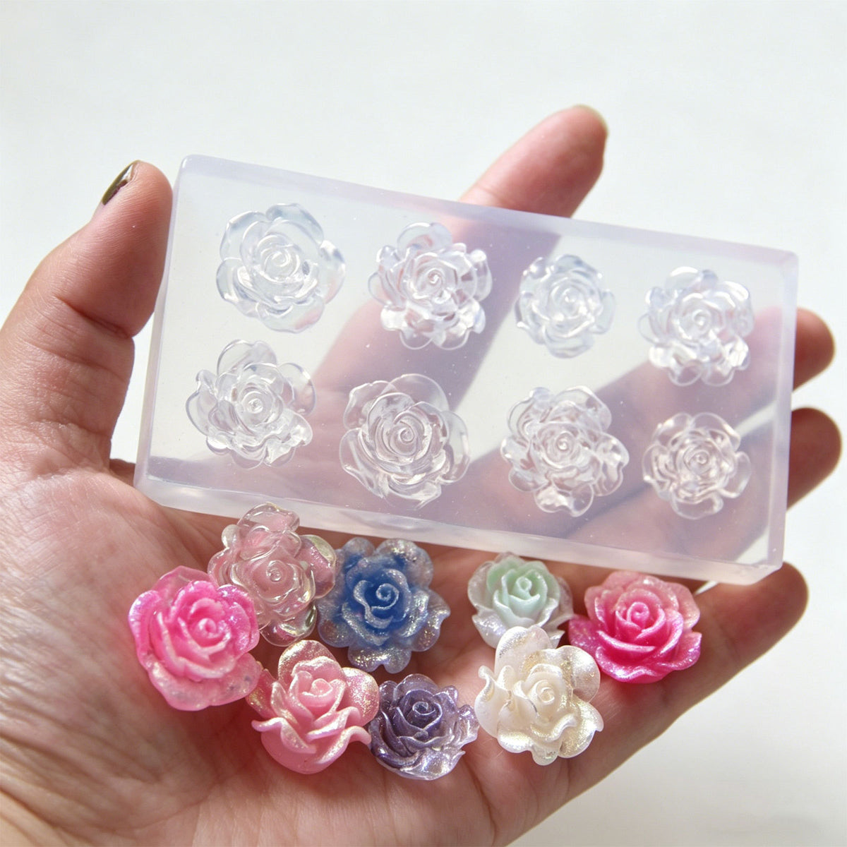 Rose Flower Decorative Resin Mold for UV Resin