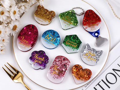 Heart-Shaped Round Six-Sided Bottle & Can Opener Keychain Resin Mold