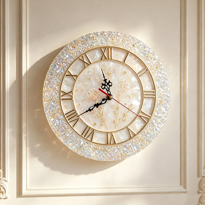 Round Crystal Cluster Edge Clock Resin Mold