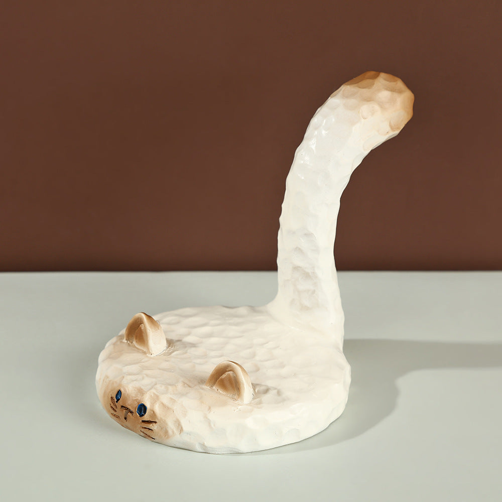 Cat Phone Stand Figurine Resin Mold