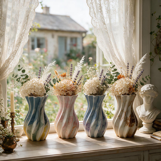 Wavy Twisted Vase & Storage Jar Resin Mold