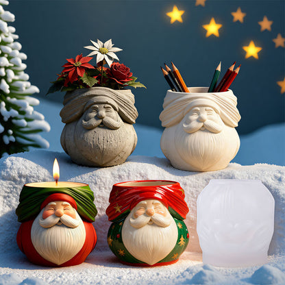 Santa Claus Storage Jar Resin Mold
