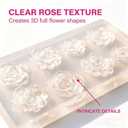 Rose Flower Decorative Resin Mold for UV Resin