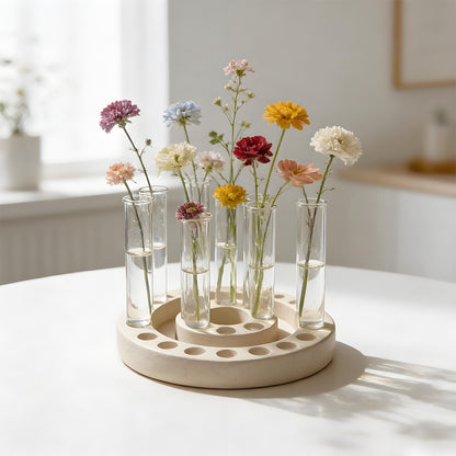 Test Tube Hydroponic Flower Stand Resin Mold