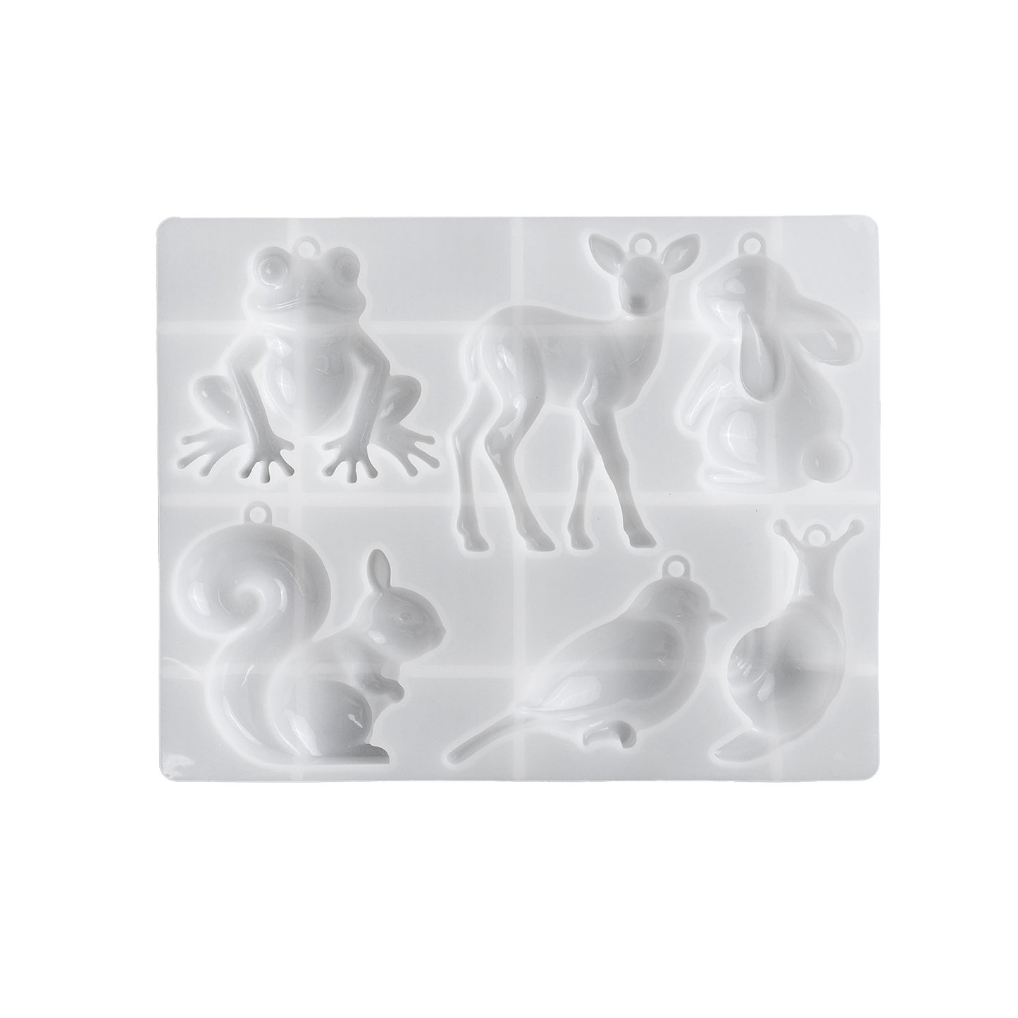 Forest Animal Hanging Ornament Resin Molds Set