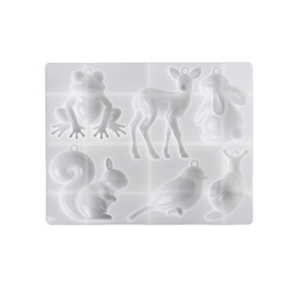Forest Animal Hanging Ornament Resin Molds Set
