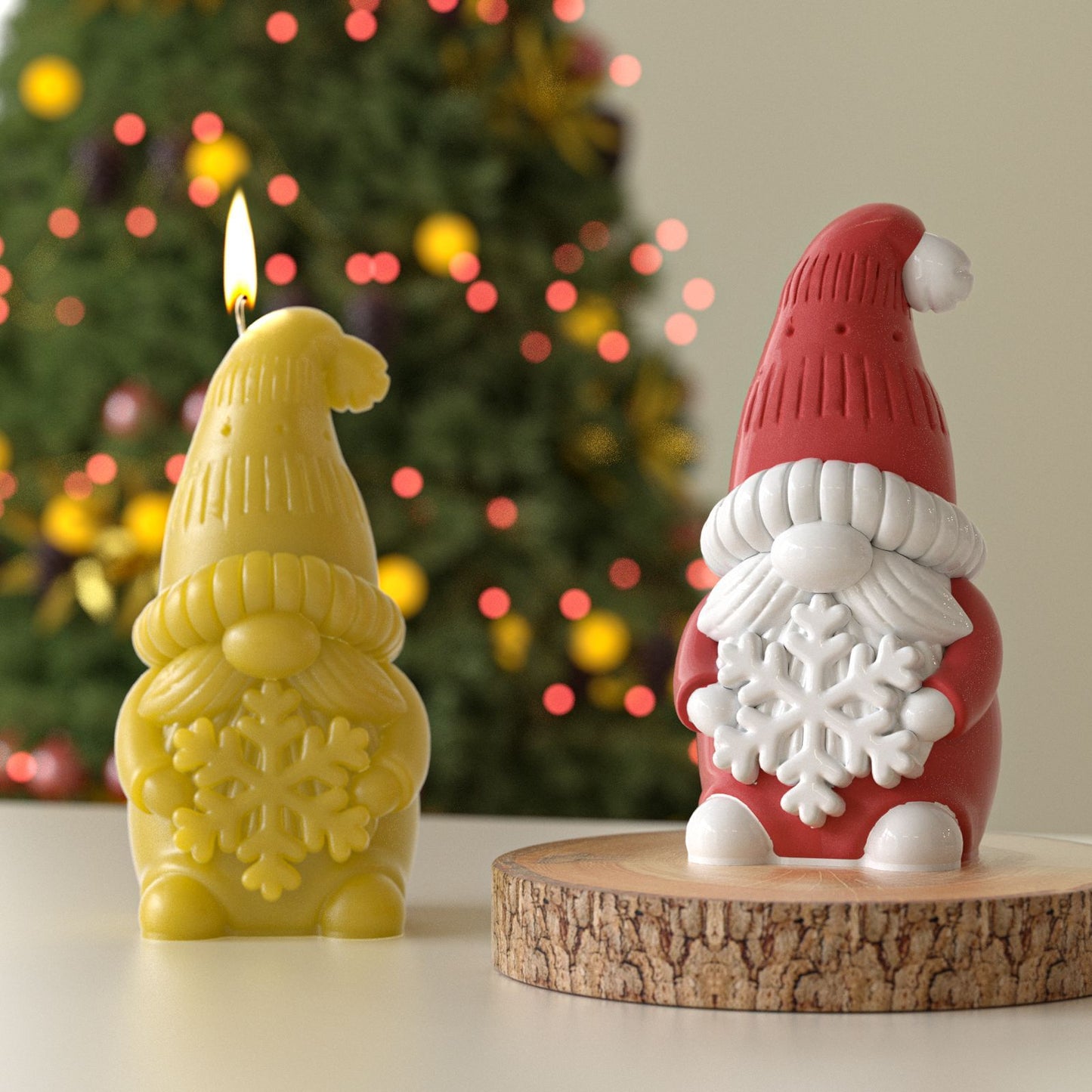 Christmas Gnome Ornament Resin Mold