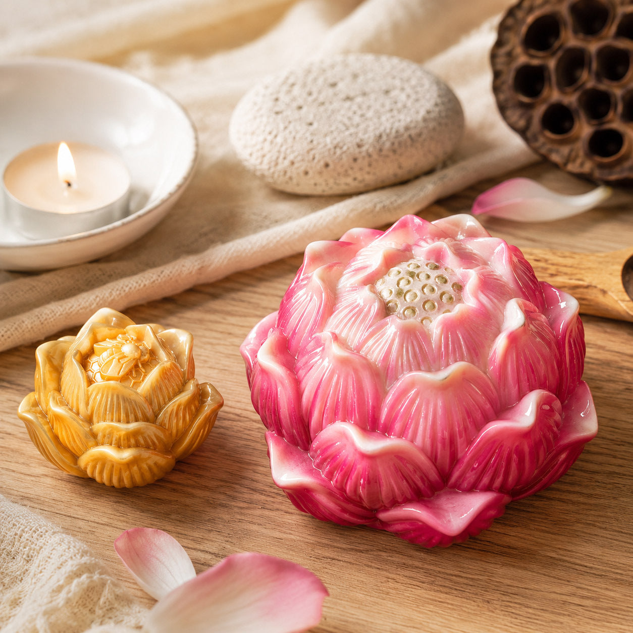 Double-Layer Lotus Ornament Resin Mold