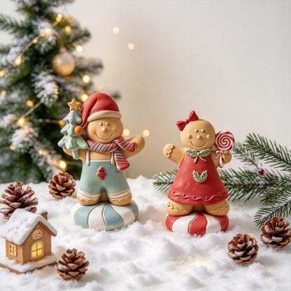 Cute Gingerbread Man Figurine Resin Mold