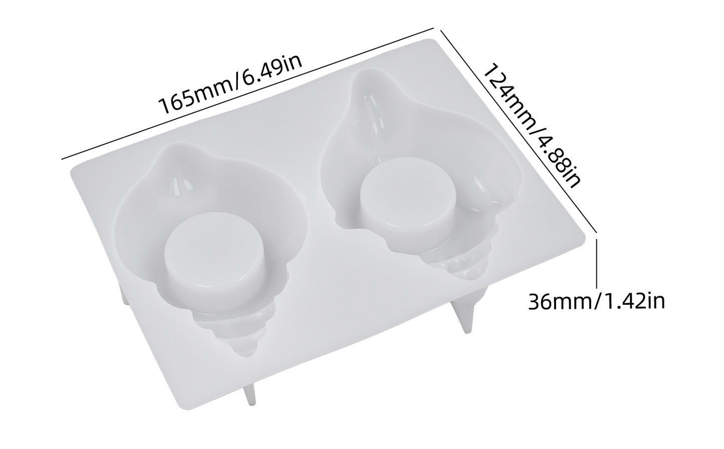 2-in-1 Seashell Candle Holder Figurine Resin Mold