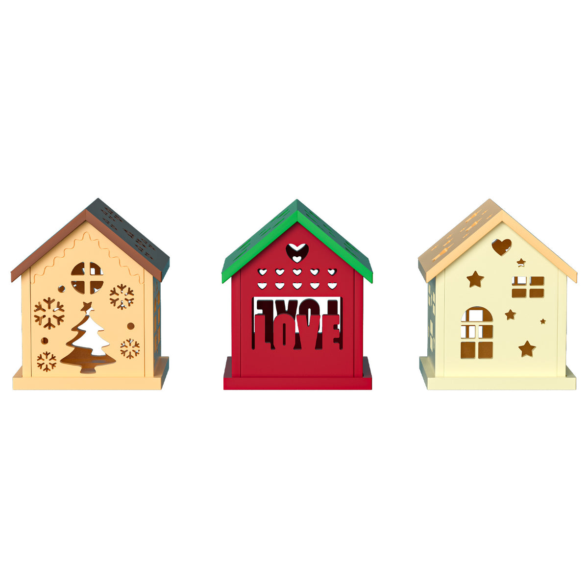 Assembleable Christmas House Resin Mold
