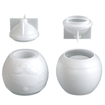 Bearded Santa Claus Jar Resin Mold