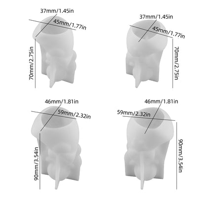Heart Star Little Angel Ornament Resin Mold