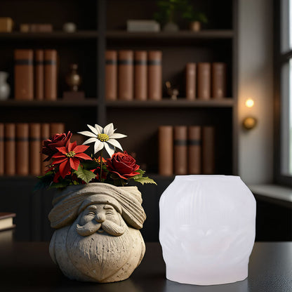 Santa Claus Storage Jar Resin Mold