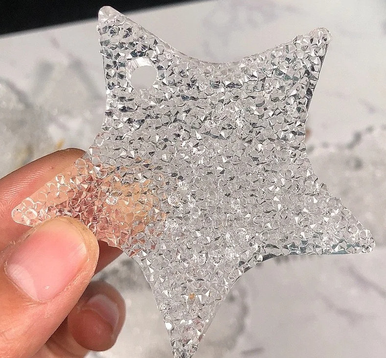 9pcs Diamond Hangtag Star Geometric Shape Mold
