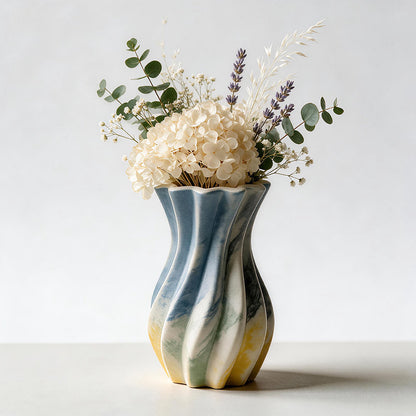 Wavy Twisted Vase & Storage Jar Resin Mold