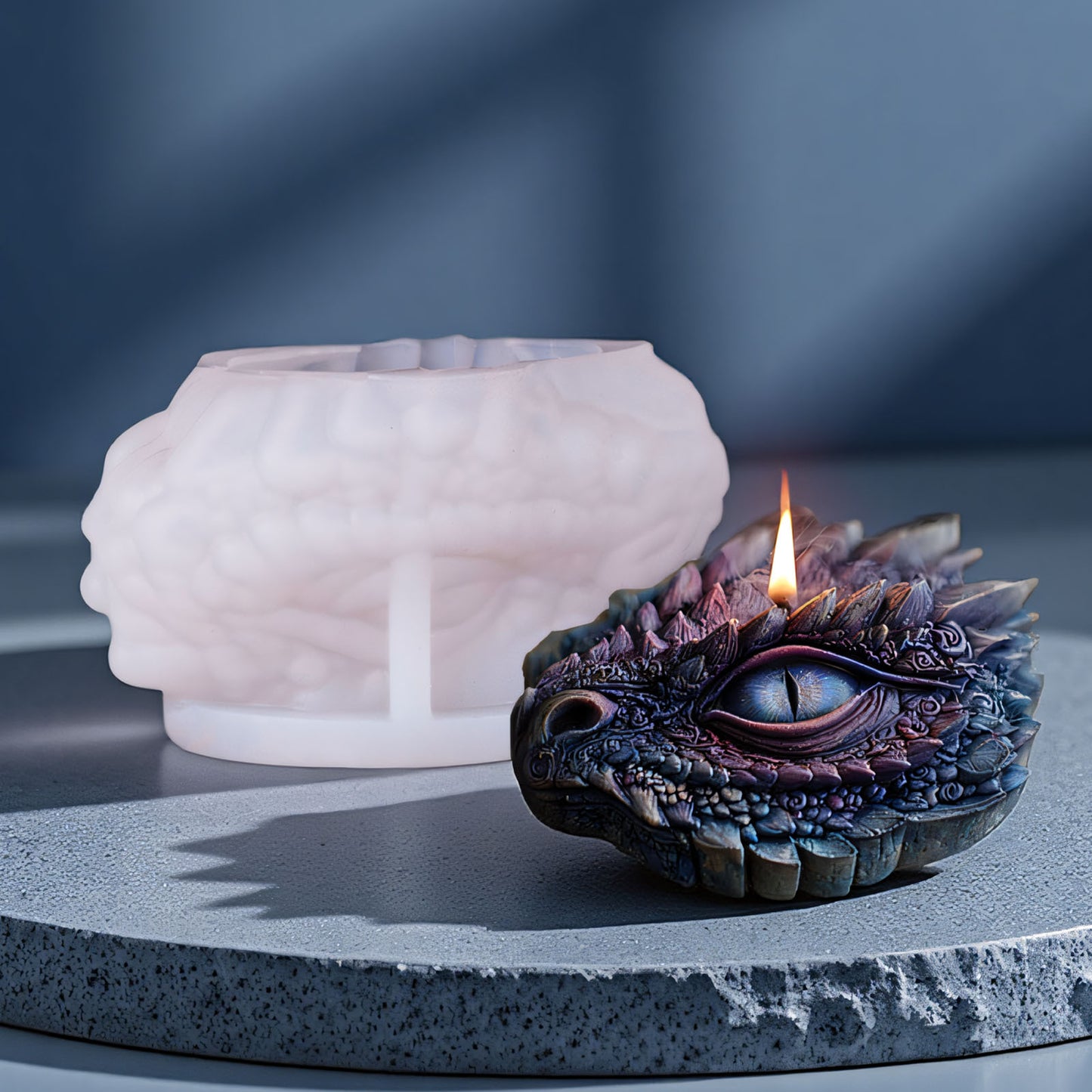 Evil Dragon Head Ornament Resin Mold