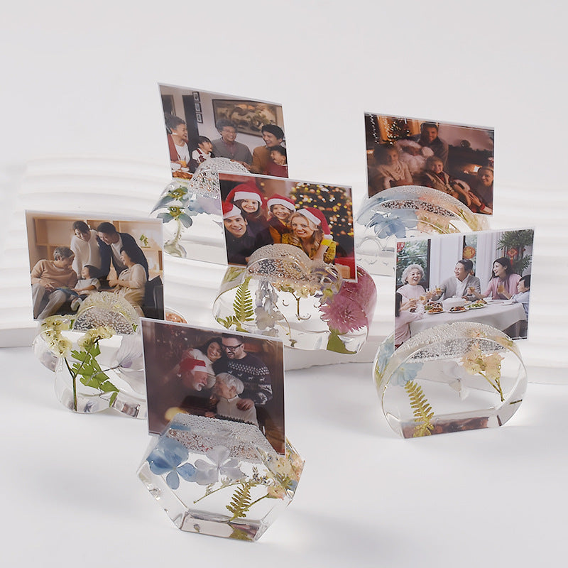 6pcs Photo Frame Stand Resin Molds
