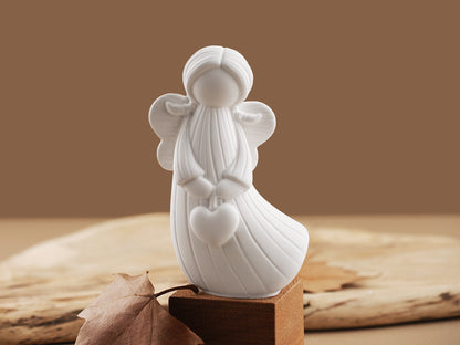 Heart Star Little Angel Ornament Resin Mold