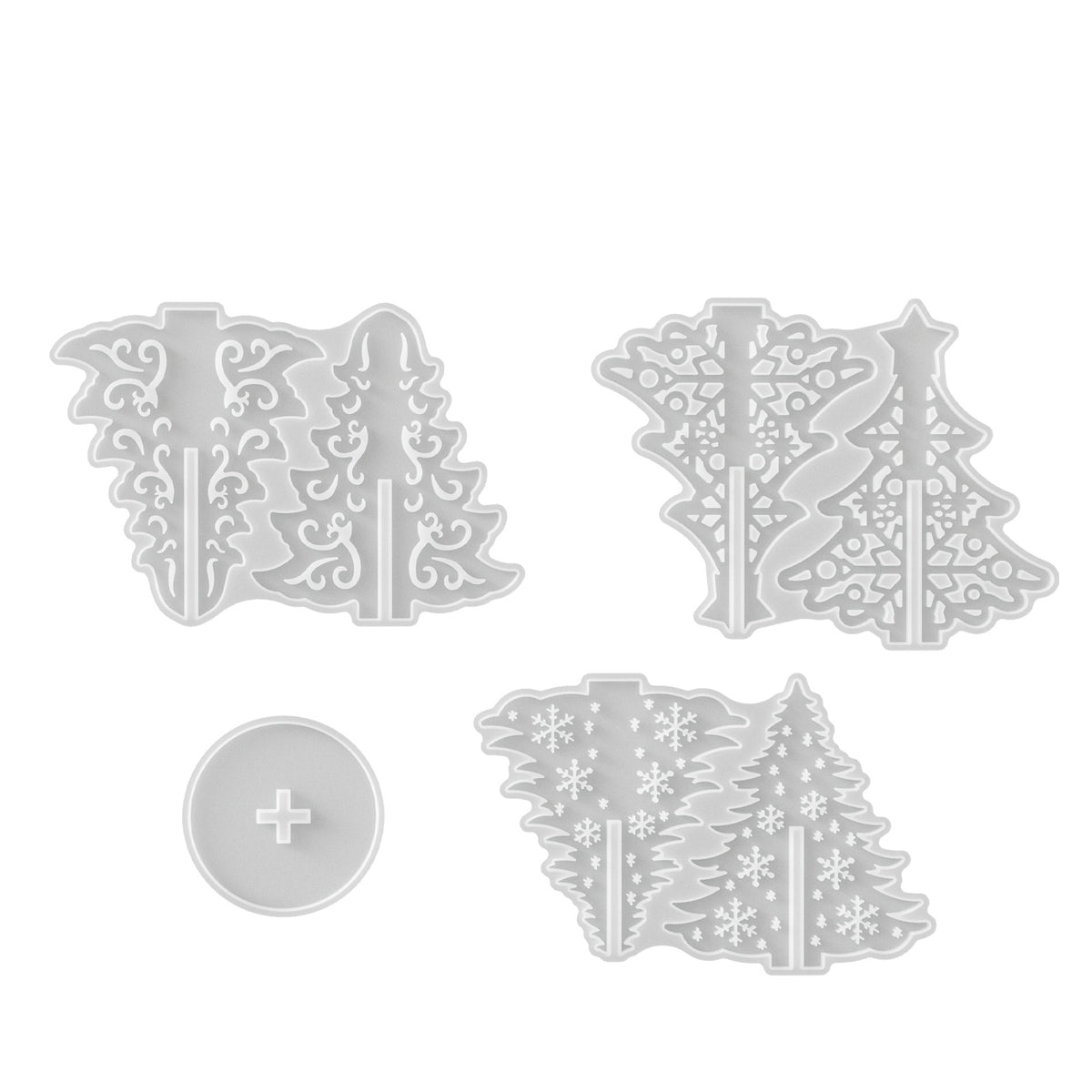 Interlocking Hollow Christmas Tree Figurine Resin Mold