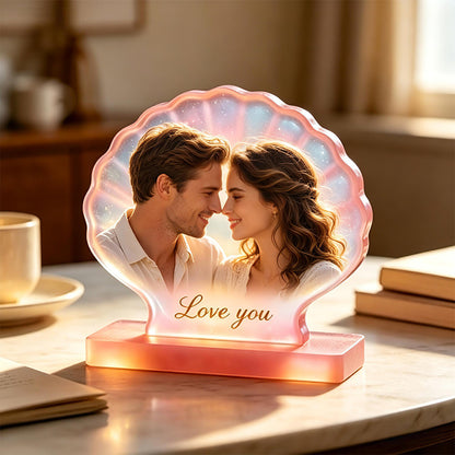 Heart-Shaped Shell Photo Frame Resin Mold