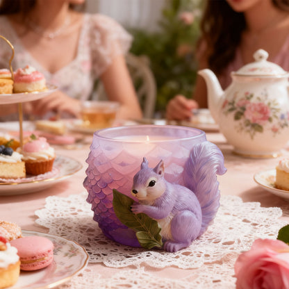 Squirrel Pinecone Storage Jar Resin Mold