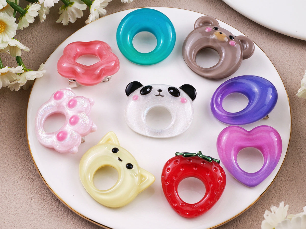 Cute Animal Brooch Resin Mold for Glasses Holders