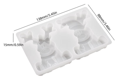 Christmas Reindeer Ornament Resin Mold