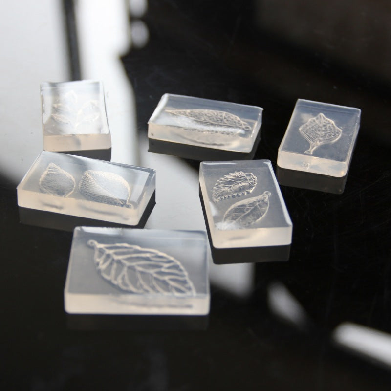 6pcs Leaf Vein Jewelry Accessories Resin Molds