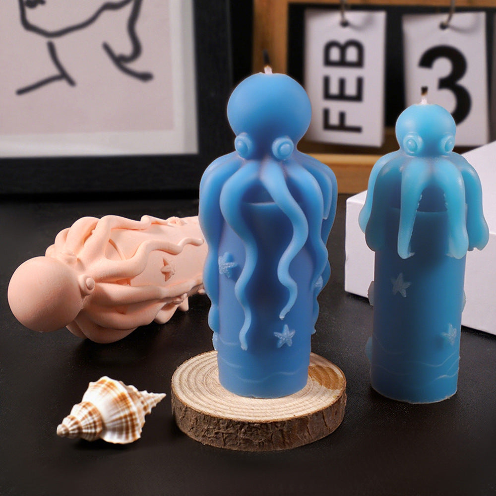 Octopus Cylinder Resin Mold