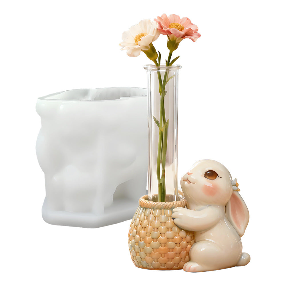 Animal Shape Hydroponic Vase Resin Mold