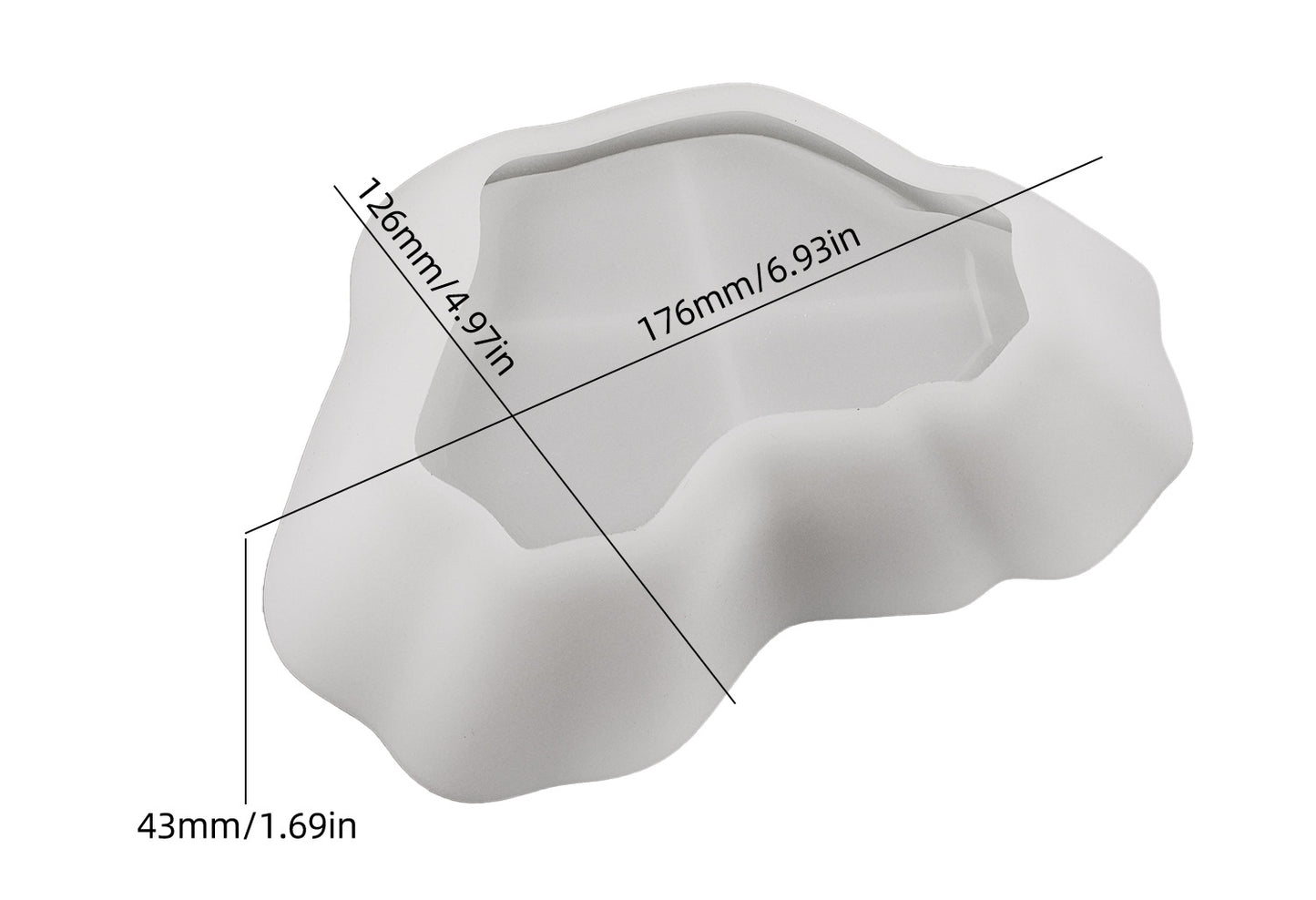 Large Irregular Storage Tray Resin Mold