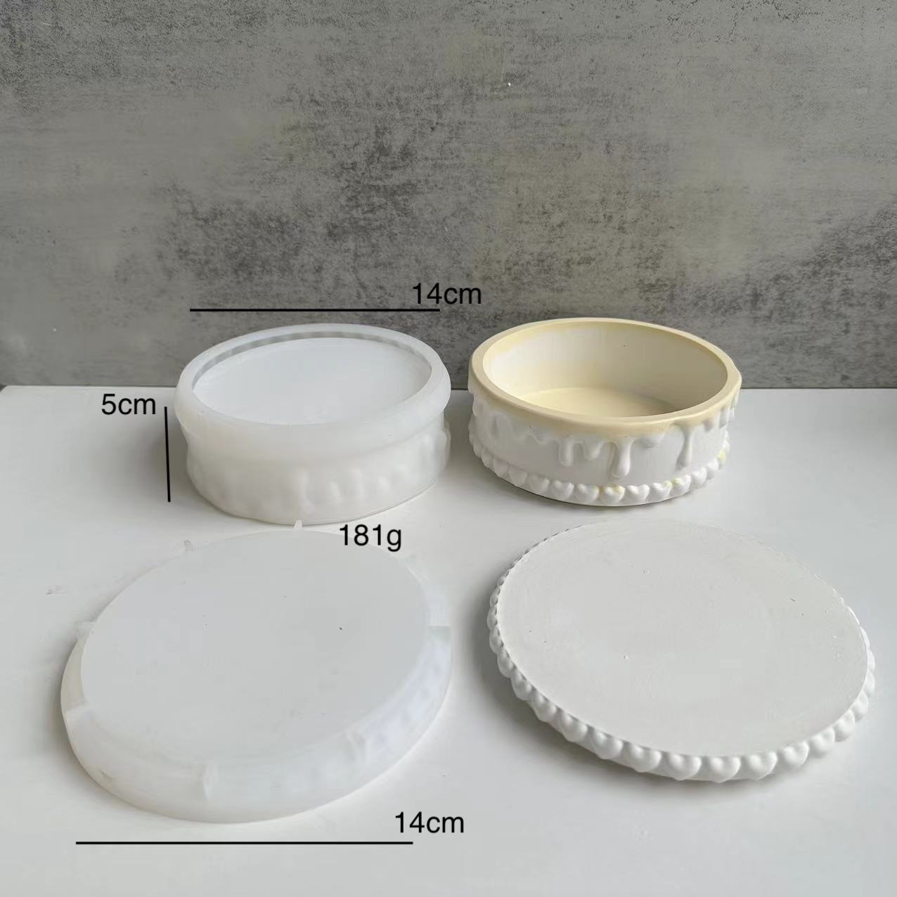 IntoResin Cream Cake Storage Box Resin Mold