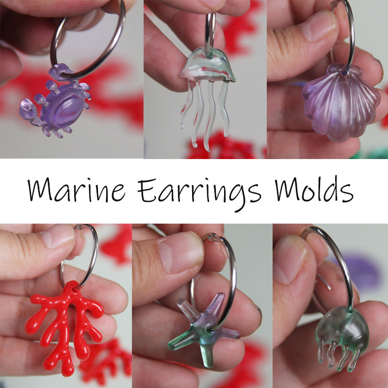 Adorable Marine Creature Earring Resin Molds